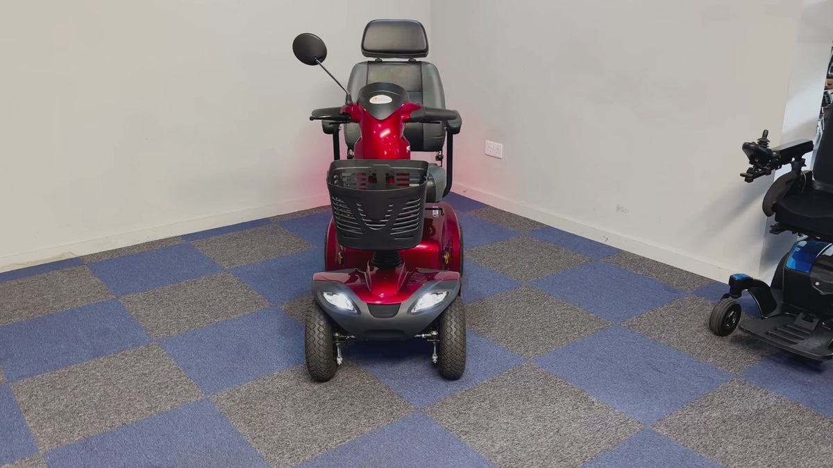 Abilize Olympian Mid Size Mobility Scooter Road Pavement Use Red