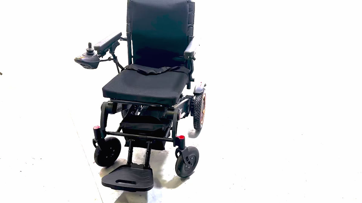 Quickie Q50R Folding Electric Wheelchair Sunrise Medical Used Powerchair Lithium Lightweight 16003