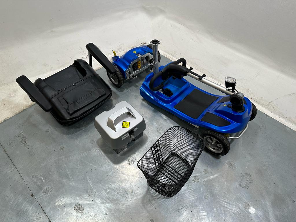 Illusion Ultra Lightweight Aluminium Mobility Boot Scooter in Blue 4mph with Suspension Secondary image