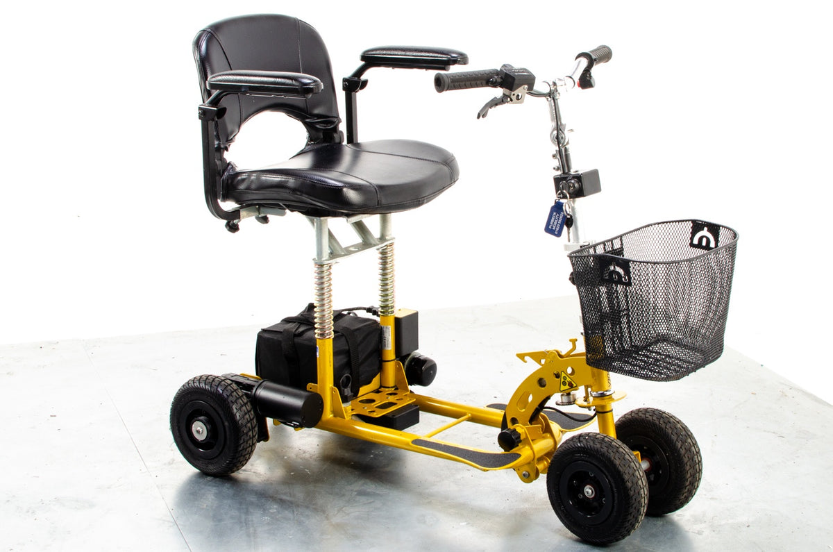 SupaScoota Sprint Used Mobility Scooter Small Transportable Folding Lithium Battery Yellow Main image