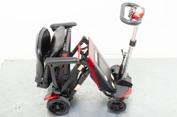 Monarch Smarti Used Remote Automatic Folding Mobility Scooter Travel Red