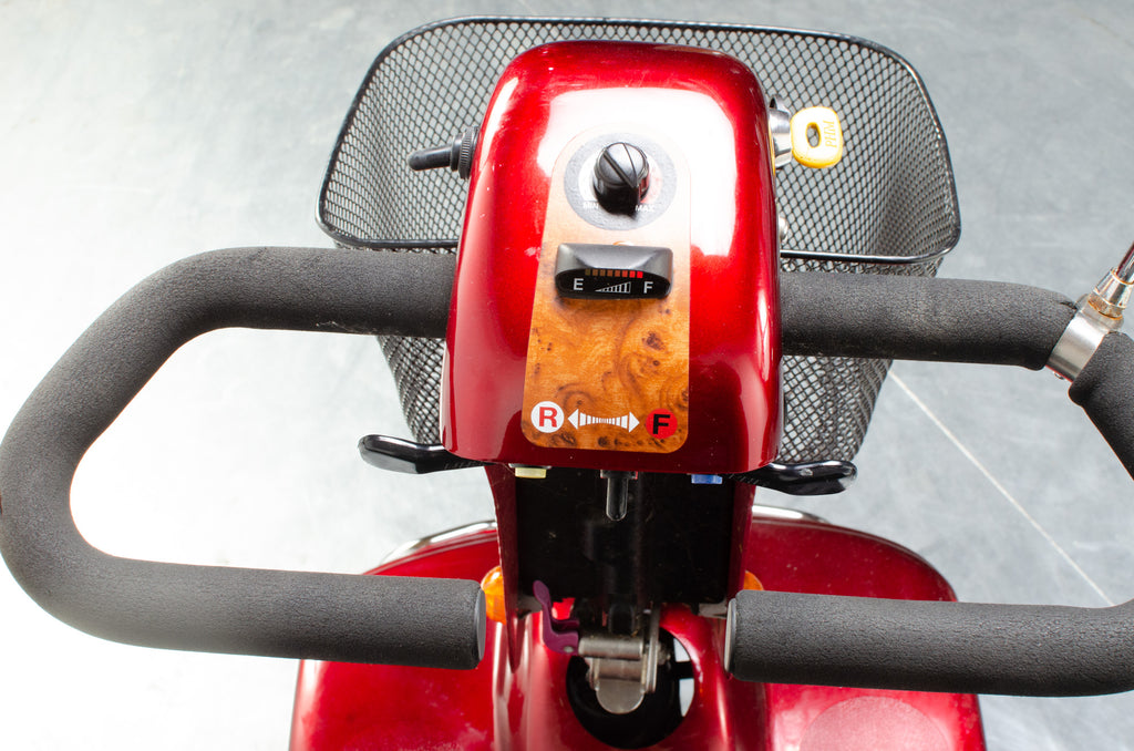 Pro Rider Road King Midsize Electric Mobility Scooter Pavement Red