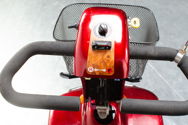 Pro Rider Road King Midsize Electric Mobility Scooter Pavement Red