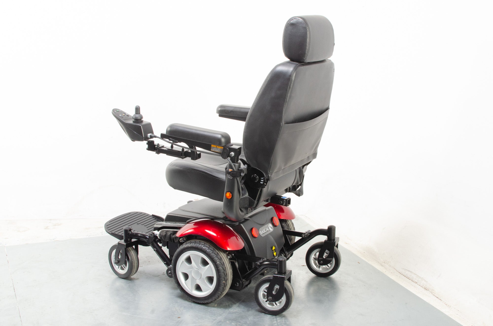 Rascal P327 Mini Electric Mobility Wheelchair Powerchair Indoor Outdoor Red