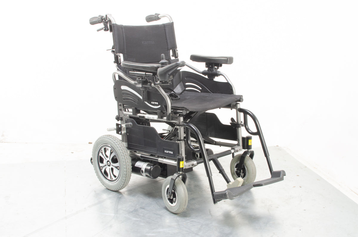 Karma Falcon Transportable Electric Wheelchair Powerchair Attendant Option