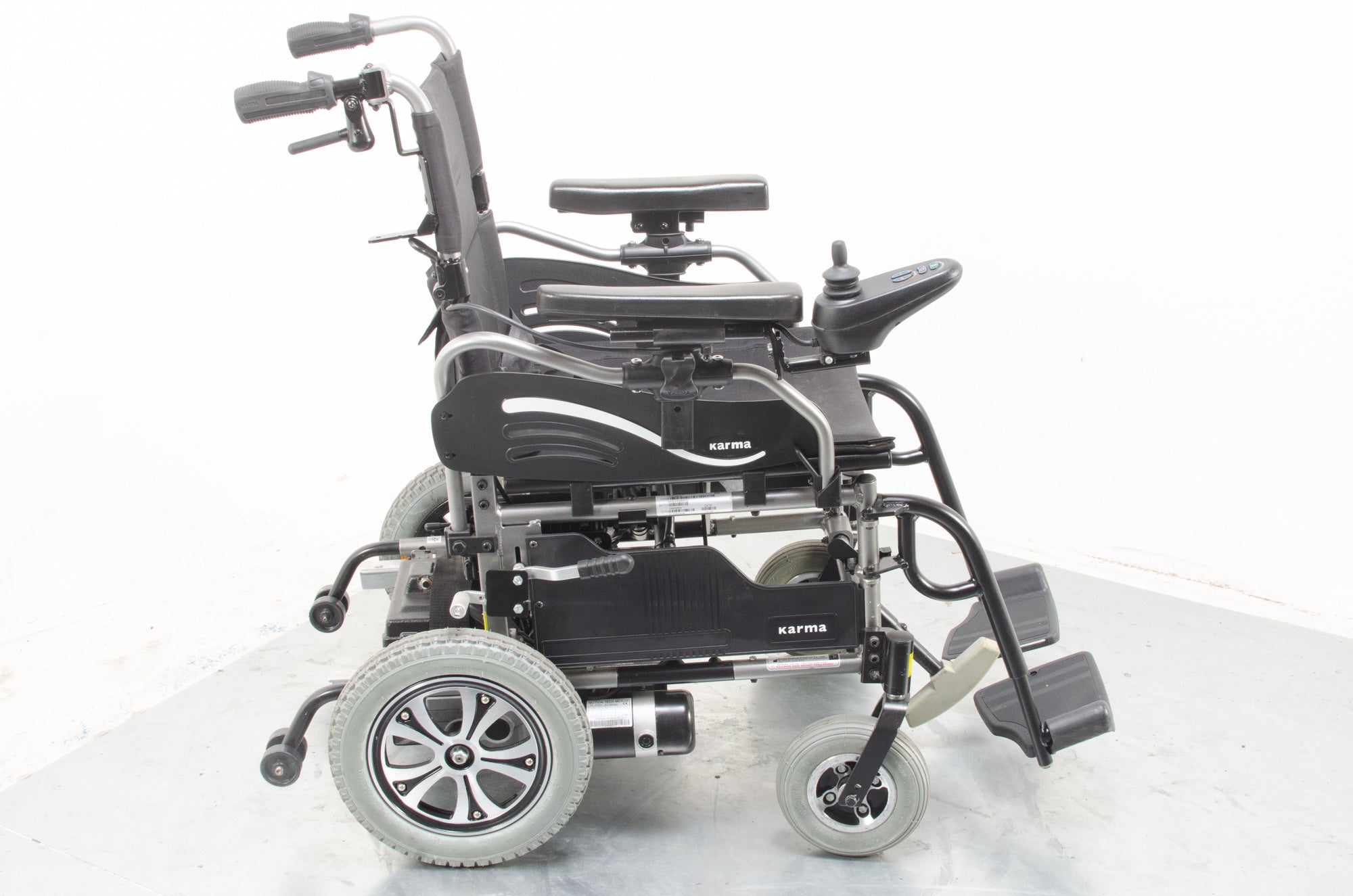 Karma Falcon Transportable Electric Wheelchair Powerchair Attendant Option