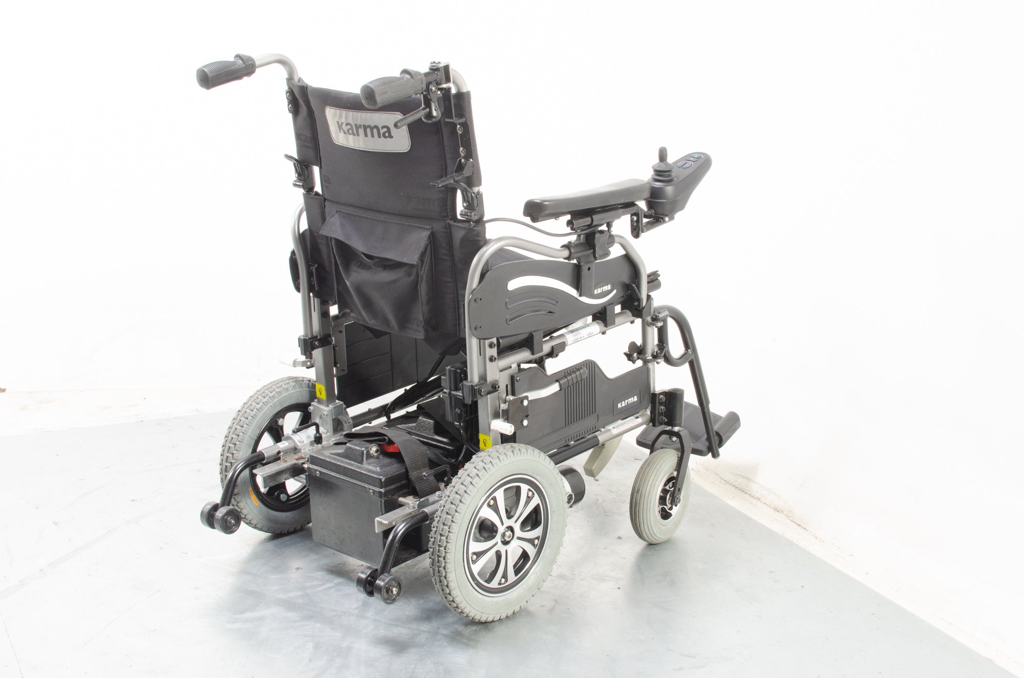 Karma Falcon Transportable Electric Wheelchair Powerchair Attendant Option