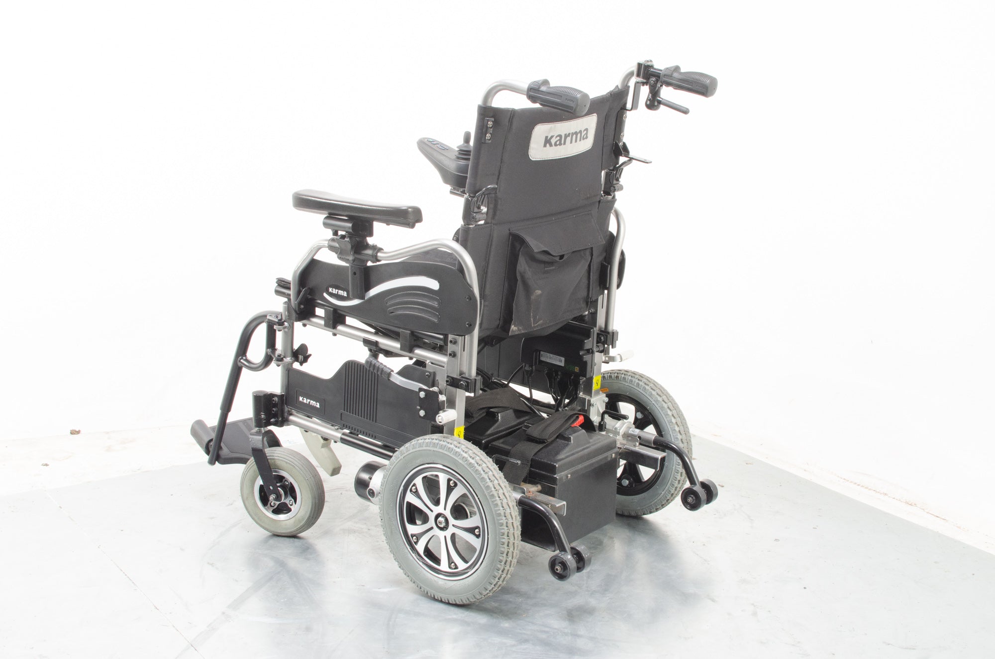Karma Falcon Transportable Electric Wheelchair Powerchair Attendant Option