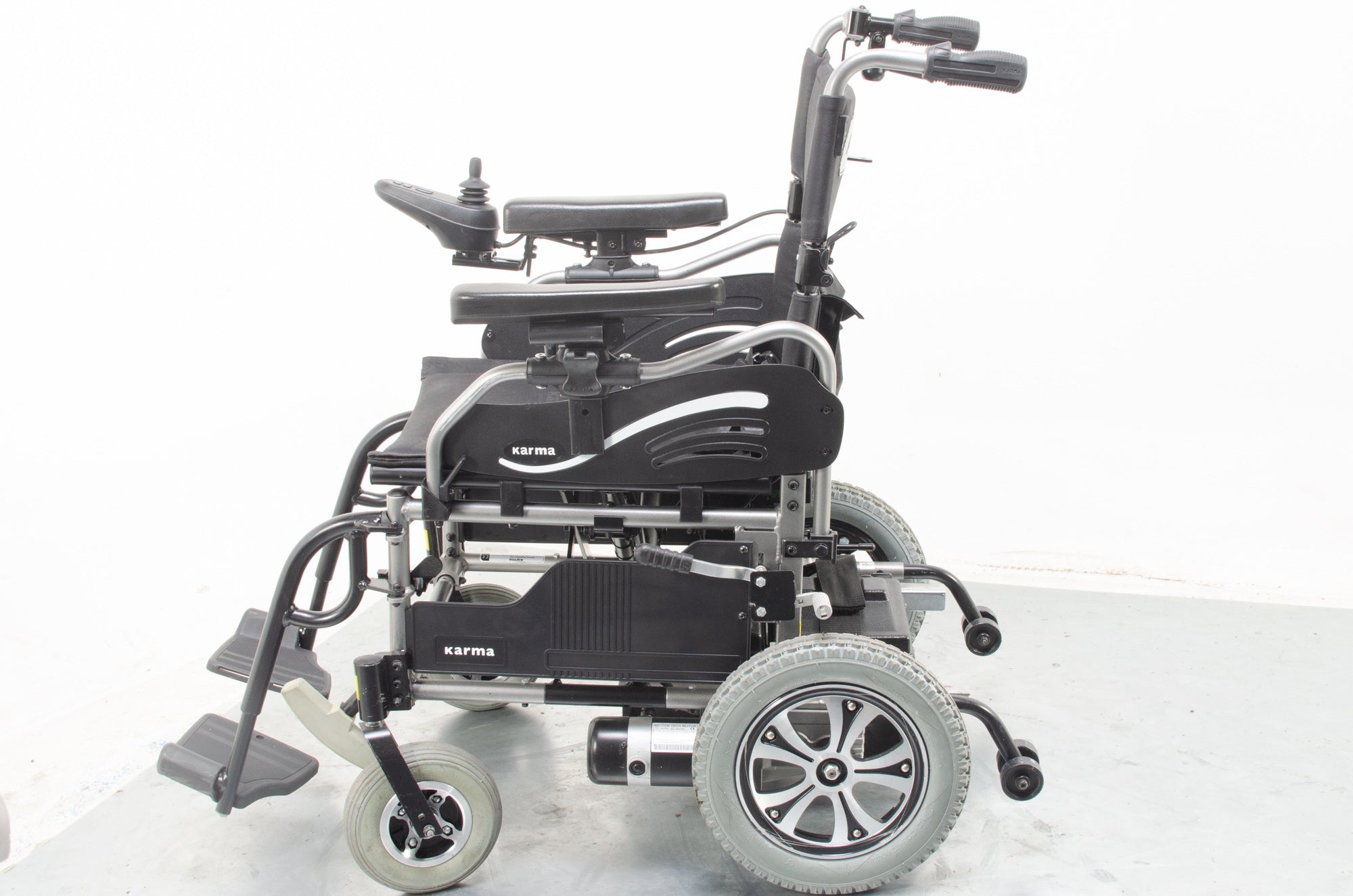 Karma Falcon Transportable Electric Wheelchair Powerchair Attendant Option