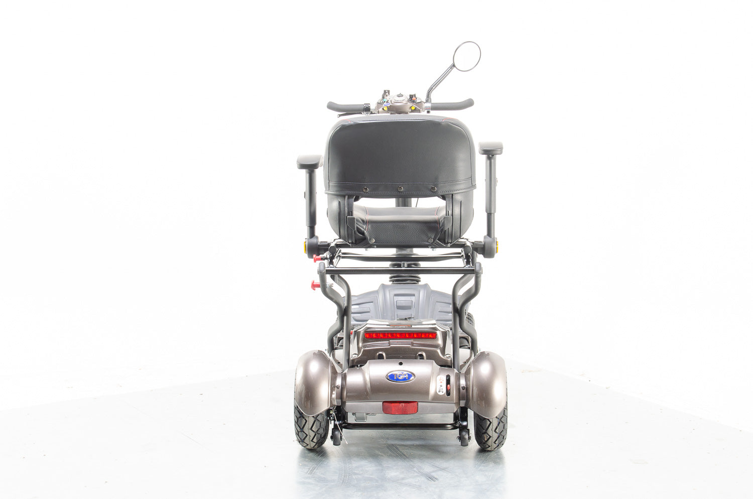 TGA Maximo Plus Used Mobility Scooter 4mph Folding Lithium Pneumatic Suspension bronze