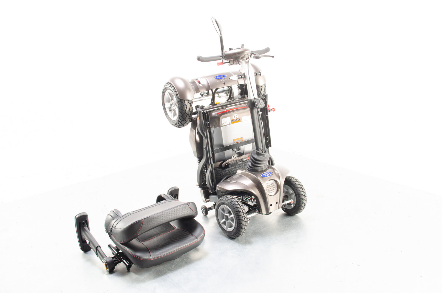 TGA Maximo Plus Used Mobility Scooter 4mph Folding Lithium Pneumatic Suspension bronze Secondary image