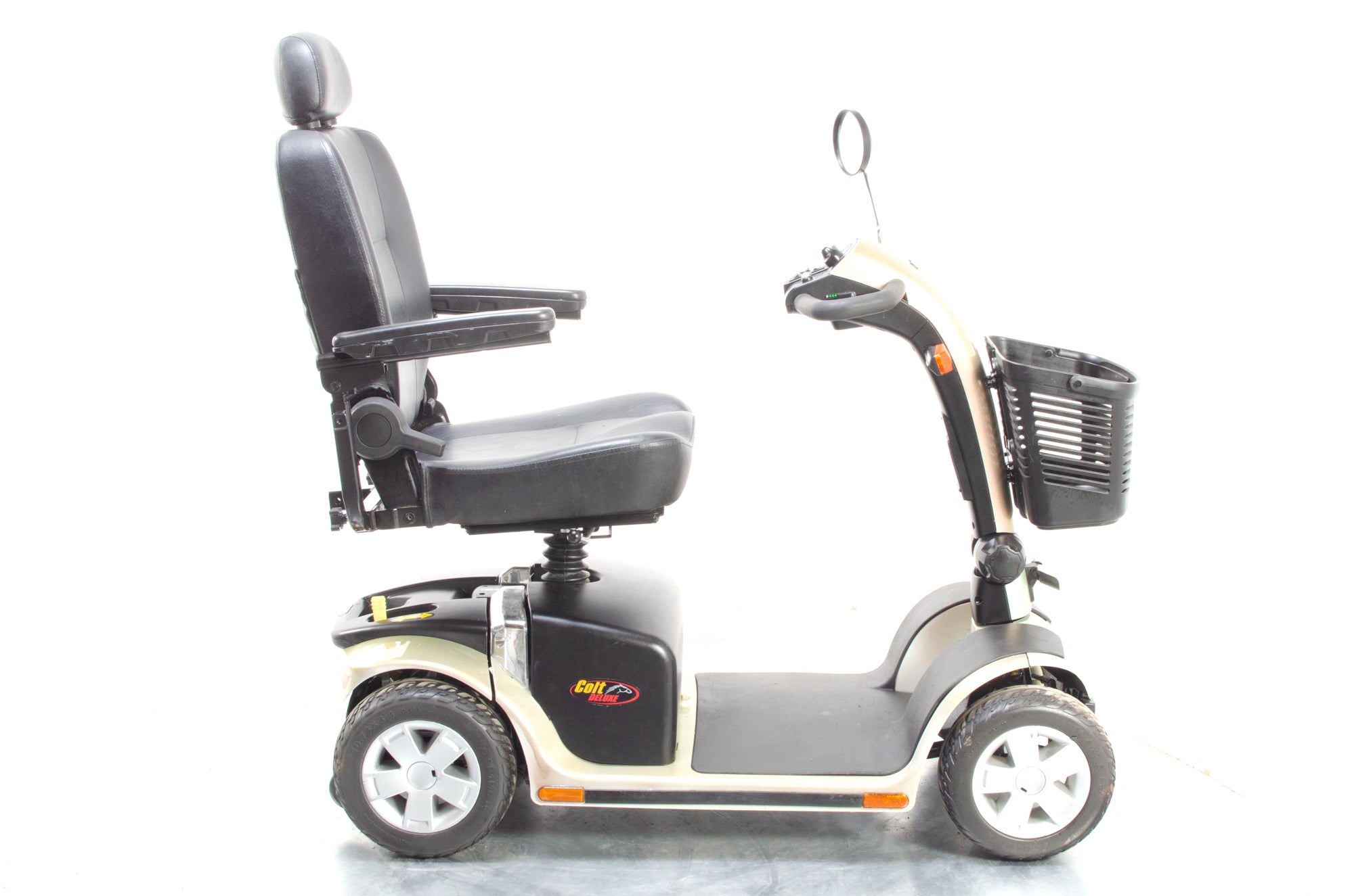 Pride Colt Deluxe Used Mobility Scooter 6mph Transportable Road Pavement Champagne