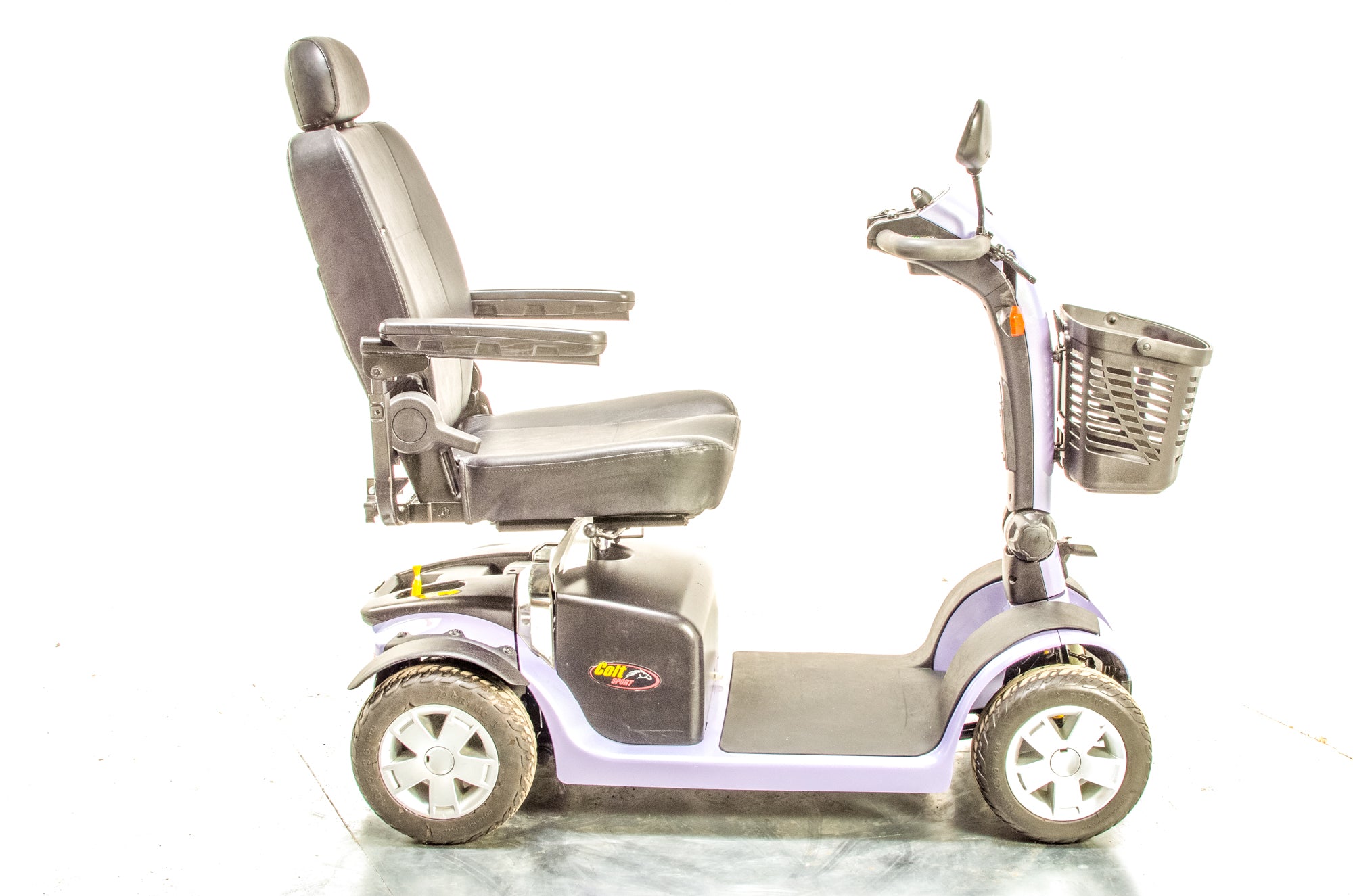 Pride Colt Sport Used Electric Mobility Scooter 8mph Transportable Road Pavement Suspension Lilac