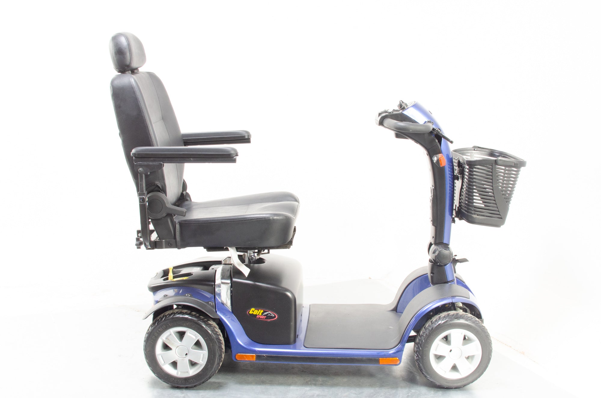 Pride Colt Sport Used Electric Mobility Scooter 8mph Transportable Road Pavement Suspension Blue