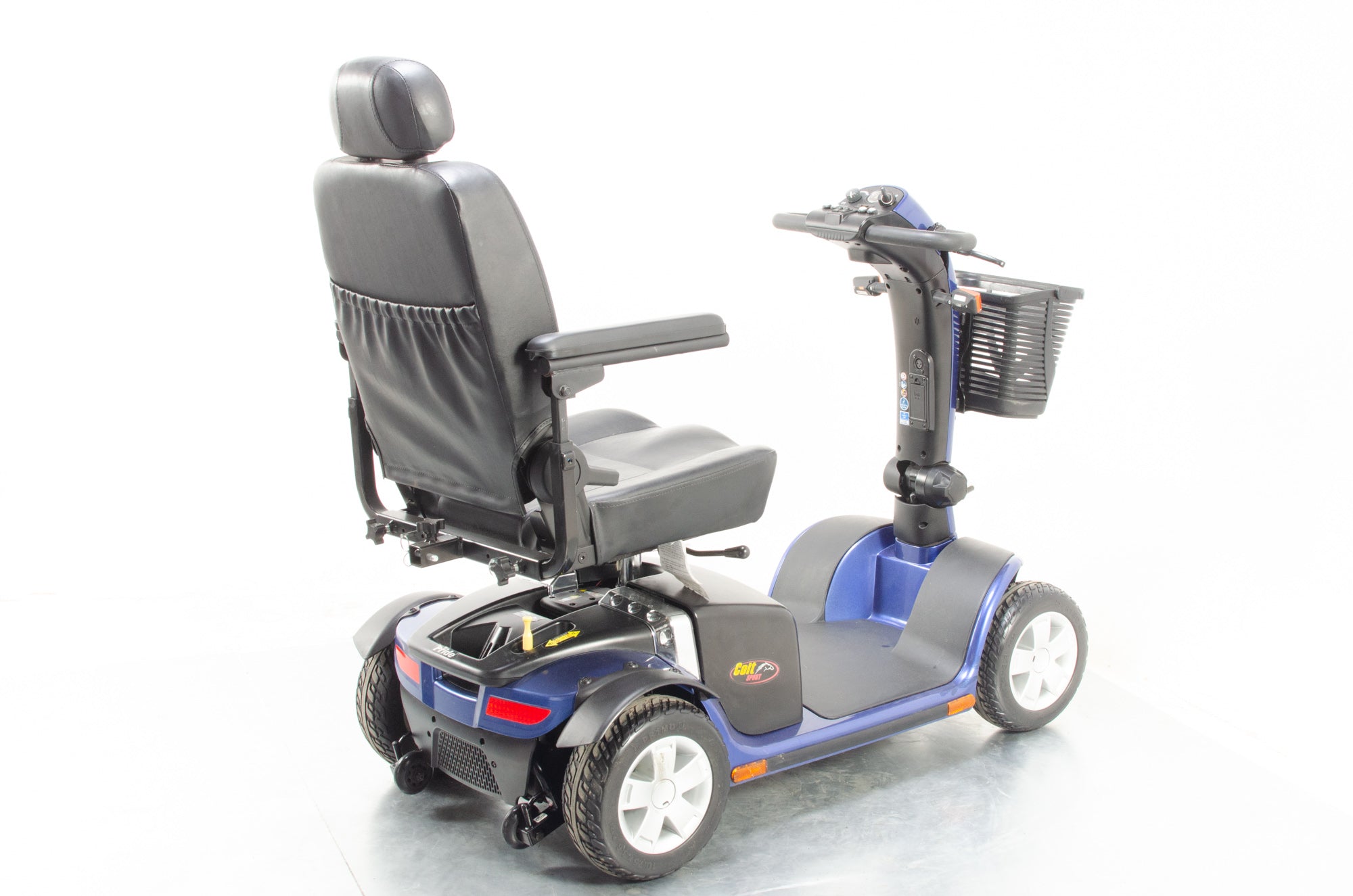 Pride Colt Sport Used Electric Mobility Scooter 8mph Transportable Road Pavement Suspension Blue