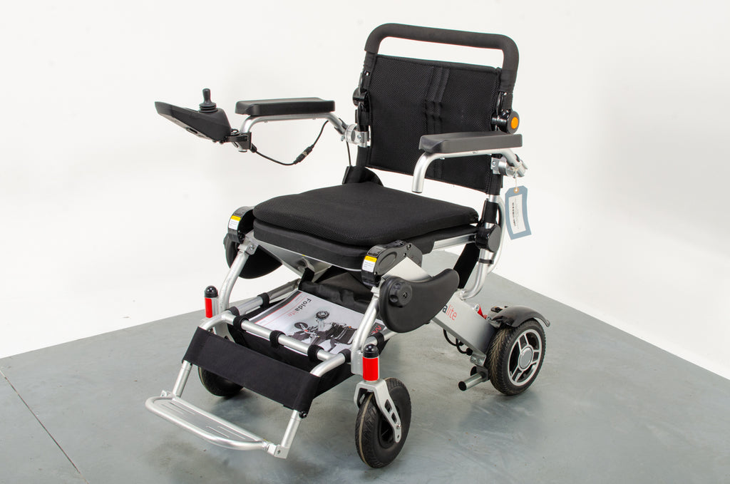 Foldalite Lightweight Lithium Folding Travel Electric Wheelchair Powerchair Motion Healthcare