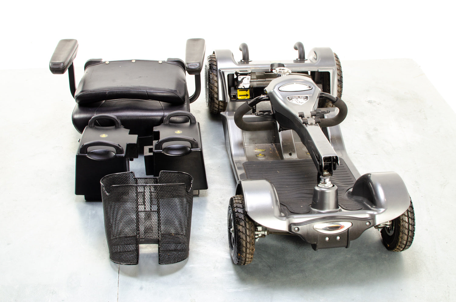 Sterling Sapphire 2 Used Mobility Scooter Transportable Pneumatic Folding Boot Secondary image