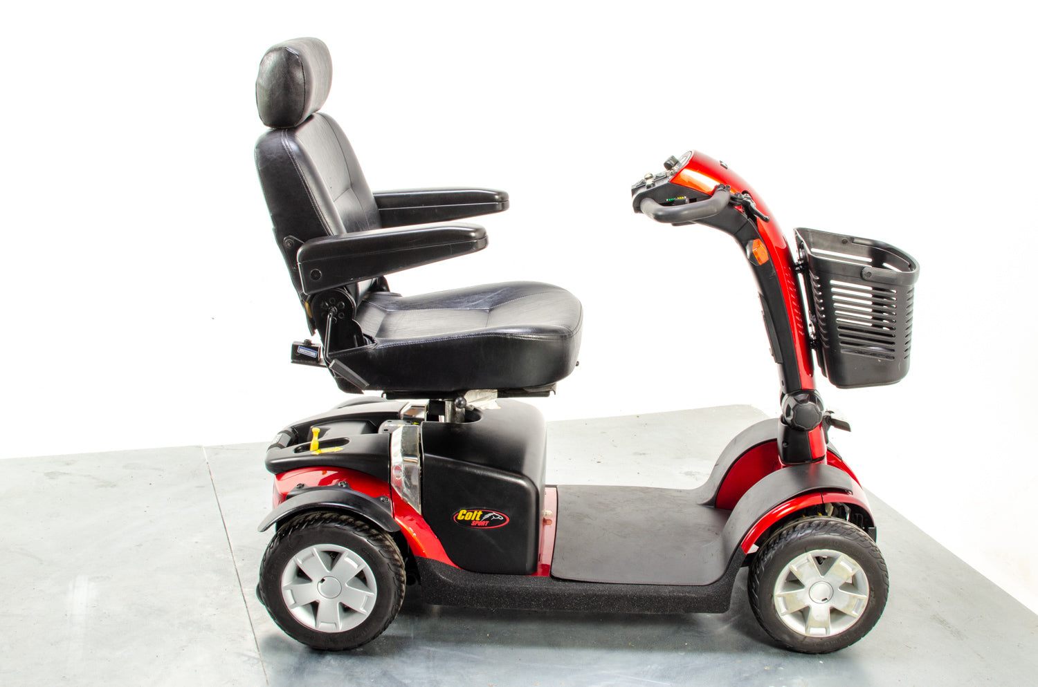 Pride Colt Sport Used Electric Mobility Scooter 8mph Transportable Suspension Road Pavement Solid Tyres 35/50Ah