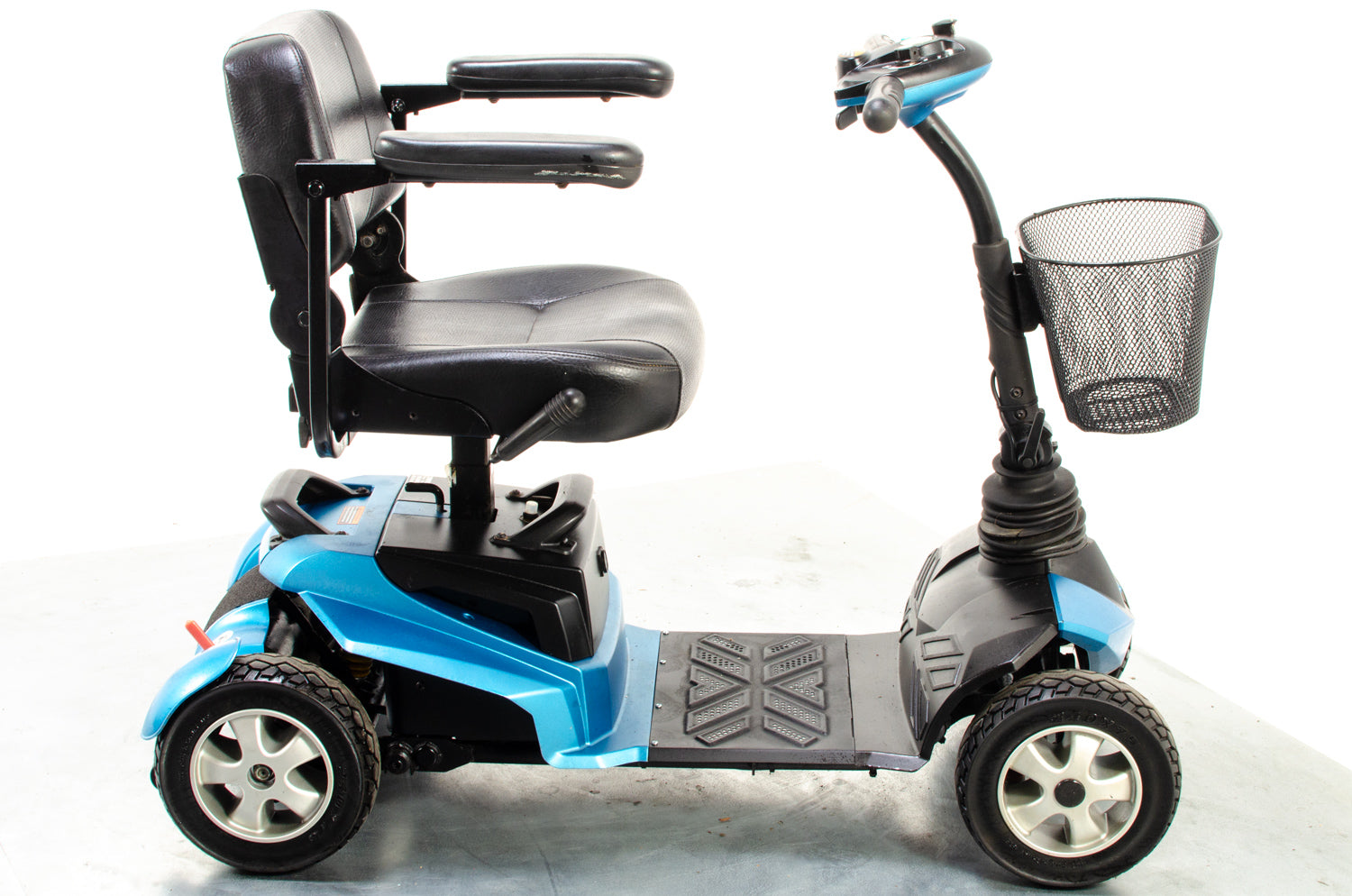 Drive Zen Transportable Mobility Boot Scooter Large Wheels Blue 4mph Solid Tyres