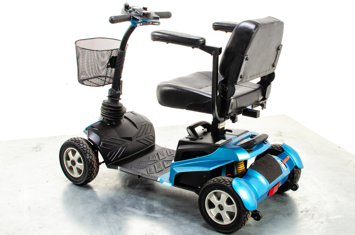 Drive Zen Transportable Mobility Boot Scooter Large Wheels Blue 4mph Solid Tyres