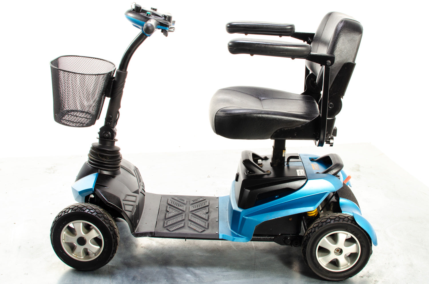 Drive Zen Transportable Mobility Boot Scooter Large Wheels Blue 4mph Solid Tyres