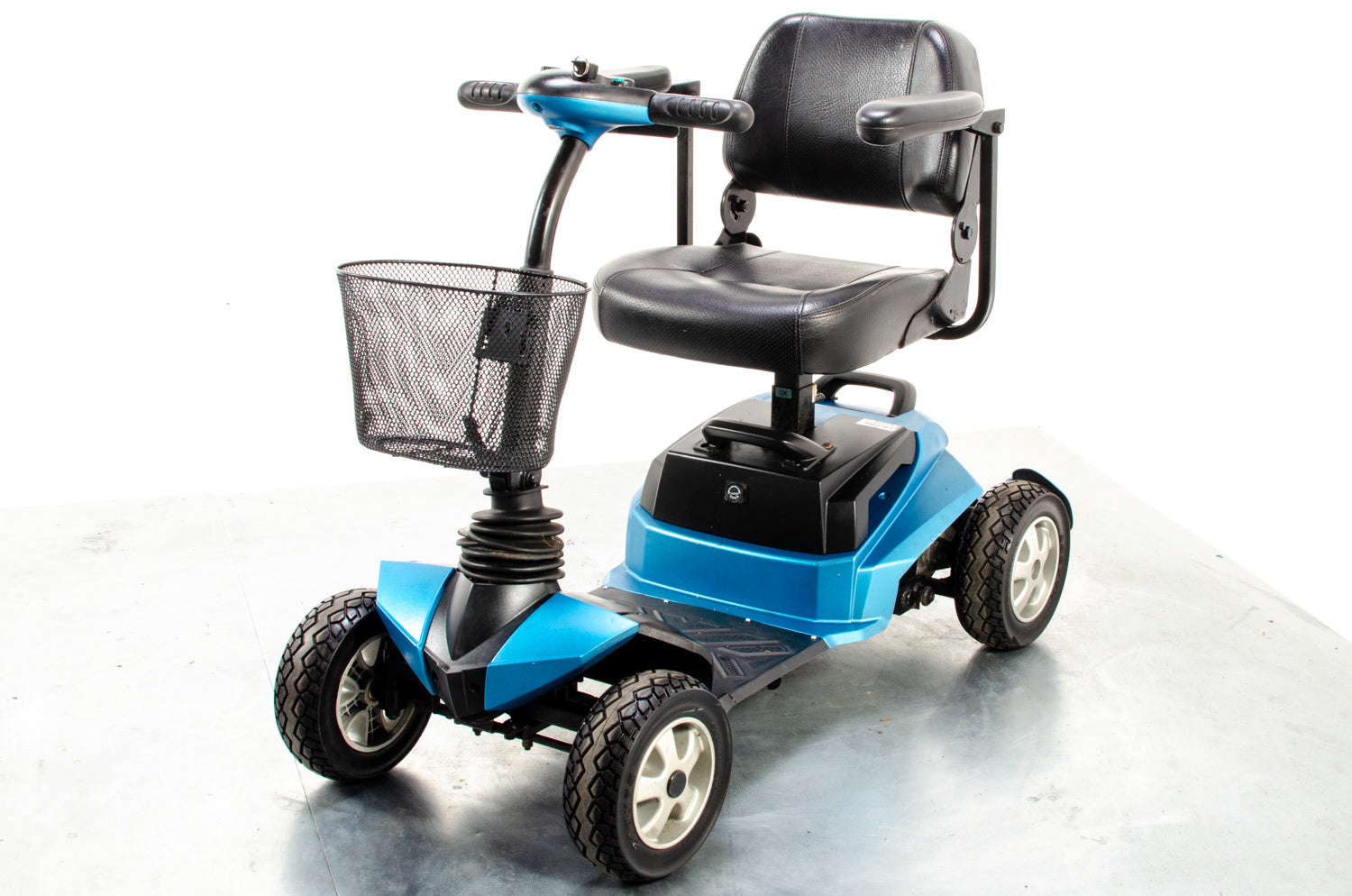 Drive Zen Transportable Mobility Boot Scooter Large Wheels Blue 4mph Solid Tyres