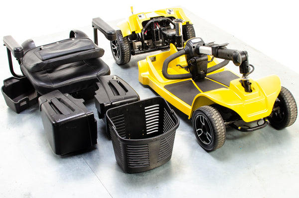 Pride Revo 2.0 4mph Used Mobility Scooter Transportable Boot Suspension Yellow