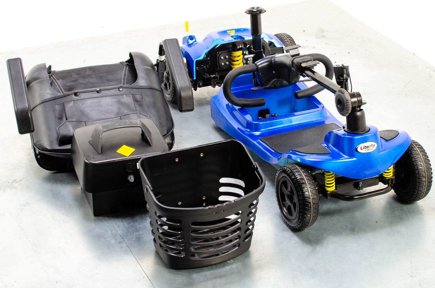 Liberty Vogue Used Mobility Scooter Suspension Transportable Lightweight One Rehab Blue Secondary image