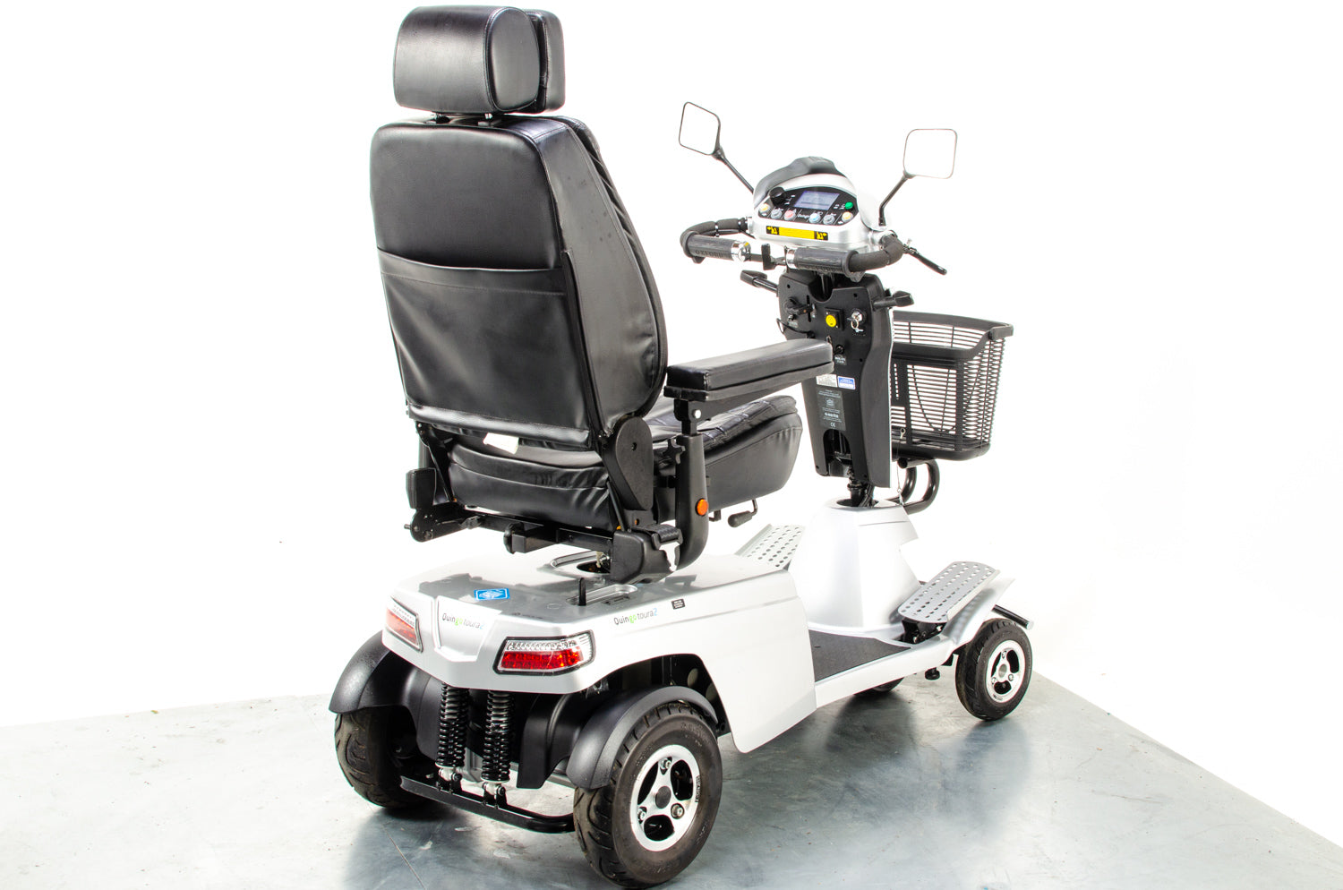 Quingo Toura 2 Used Mobility Scooter Large 5 Wheel All Terrain 8mph AVC Silver