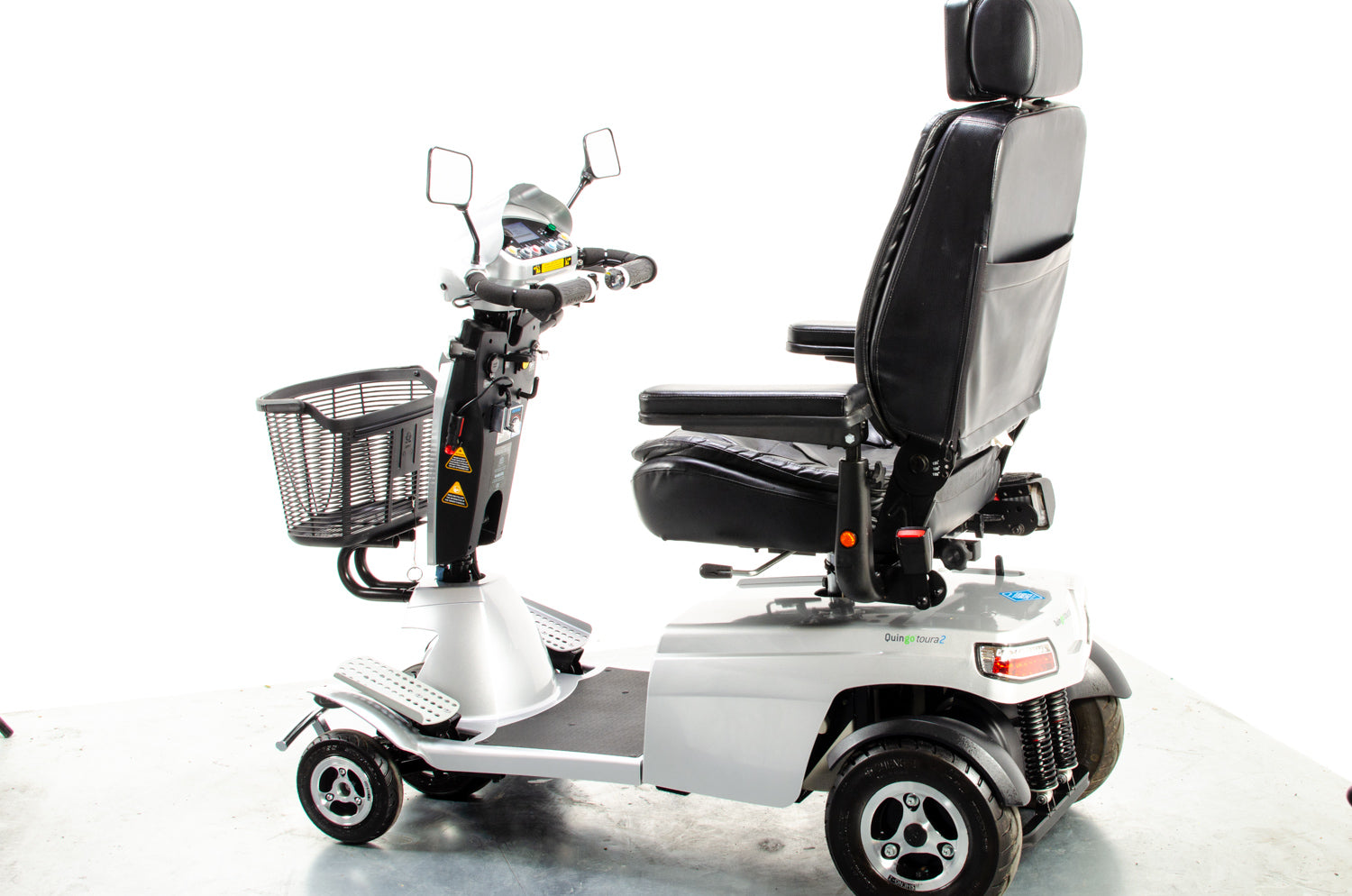 Quingo Toura 2 Used Mobility Scooter Large 5 Wheel All Terrain 8mph AVC Silver