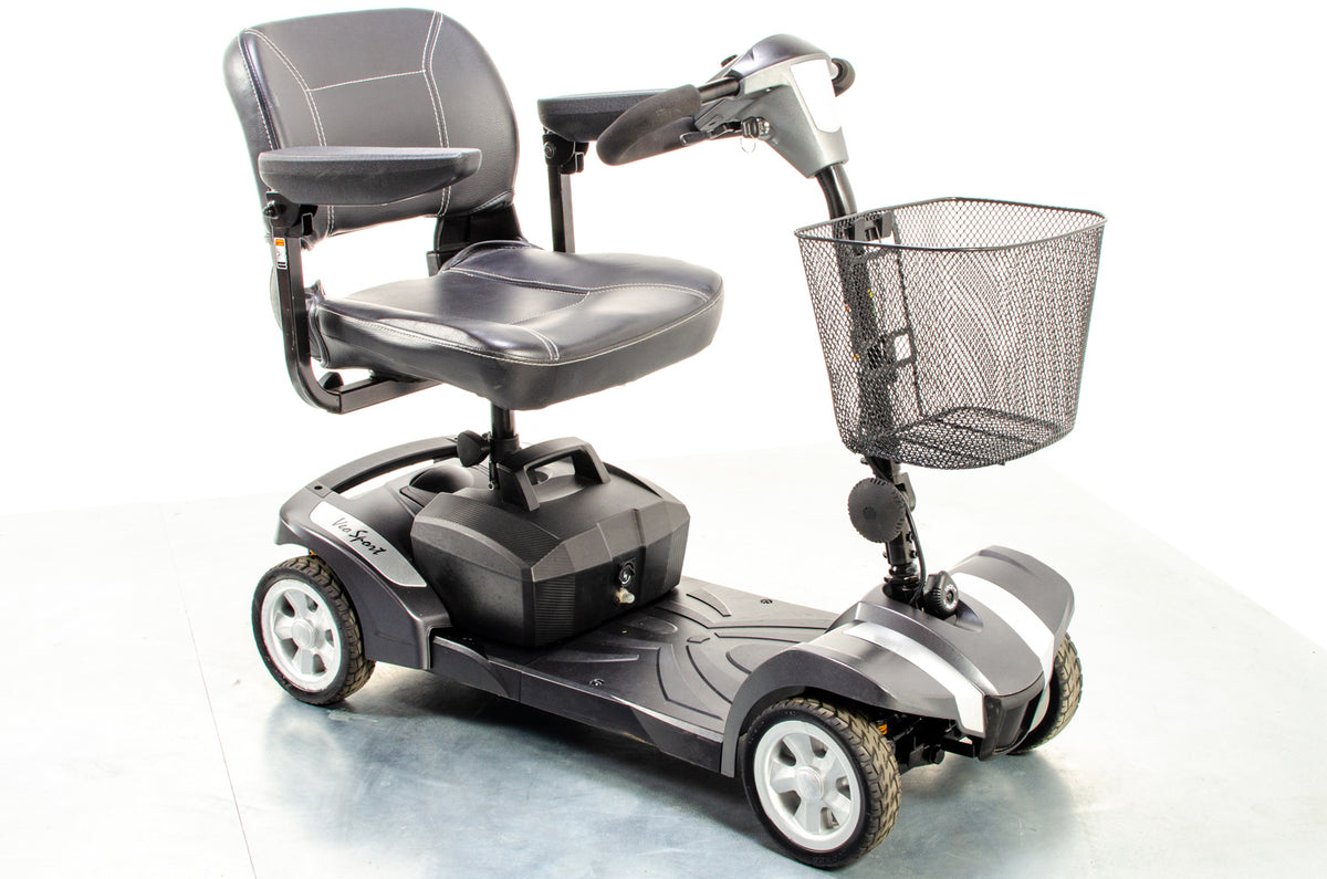 Rascal Veo Sport Used Electric Mobility Scooter Transportable Lightweight Folding Boot Grey Main image