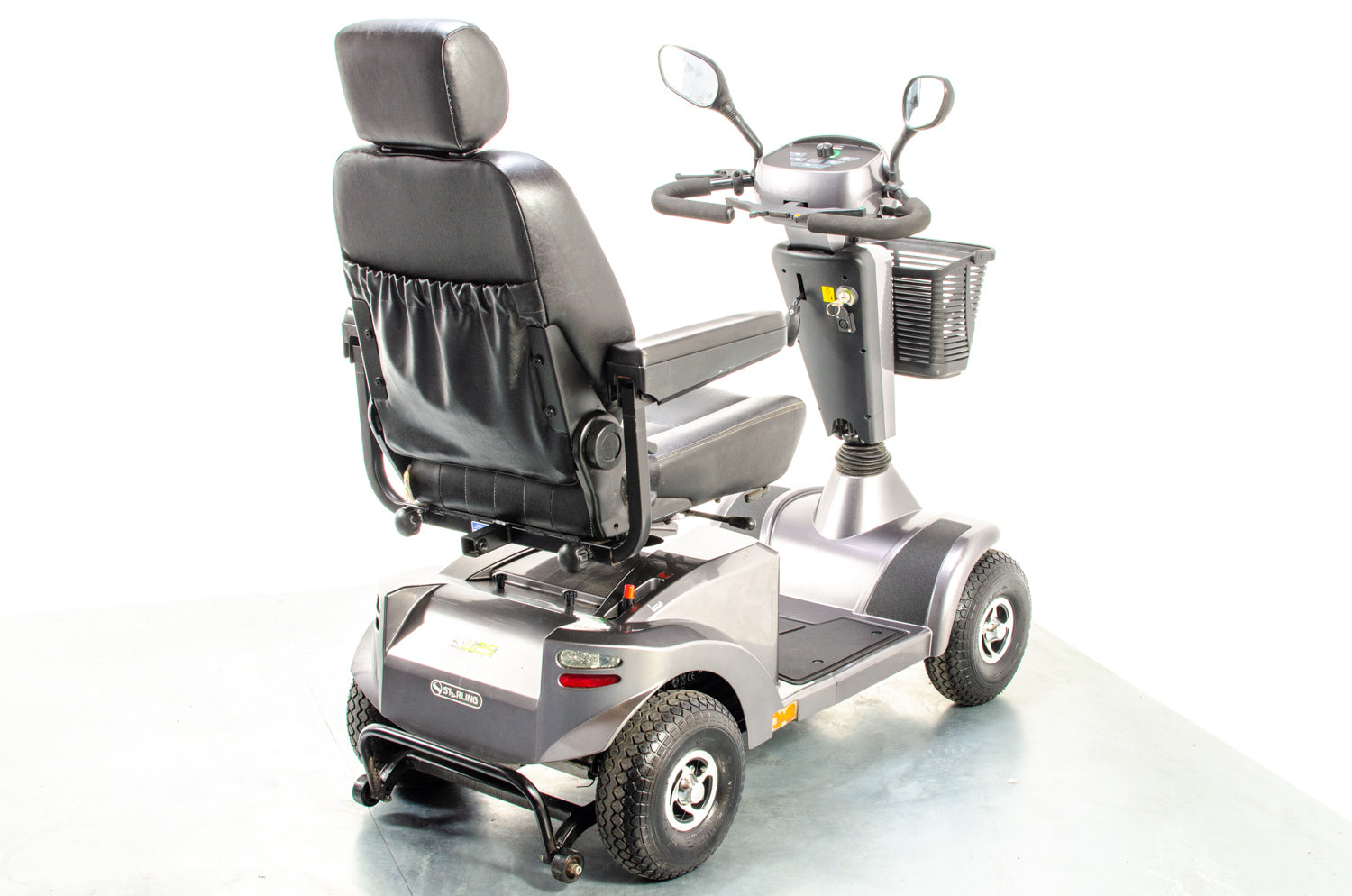 Sunrise Medical Sterling S425 Used Electric Mobility Scooter 8mph Midsize Suspension Comfy Grey