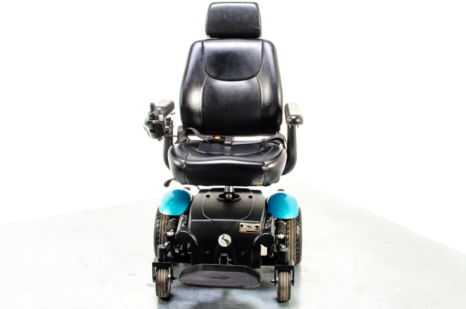 Rascal P327 Used Powerchair Electric Mobility Wheelchair Teal 4mph MWD Secondary image