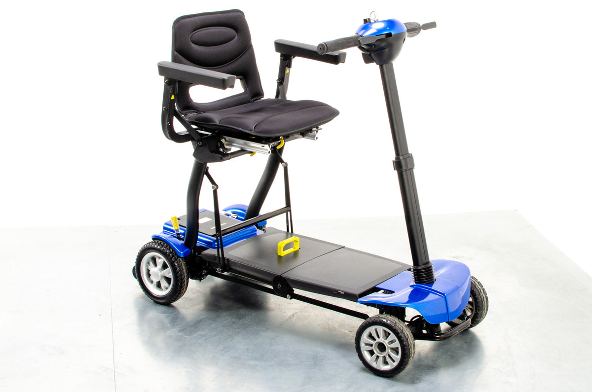 Globetrotter Used Mobility Scooter Remote Folding Lithium Lightweight eDrive Blue Main image