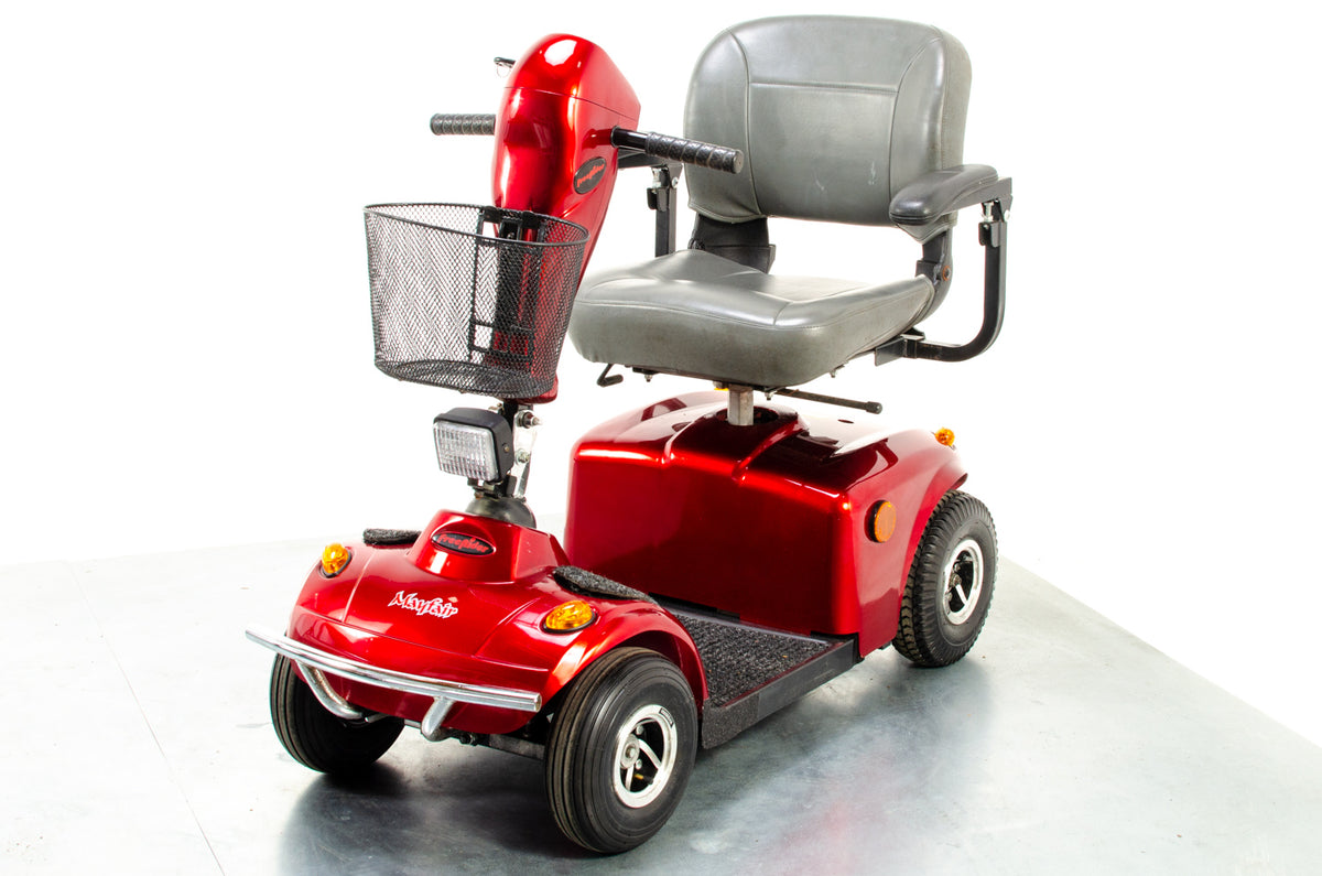 Freerider Mayfair Used Mobility Scooter Pavement Comfy Lights Red