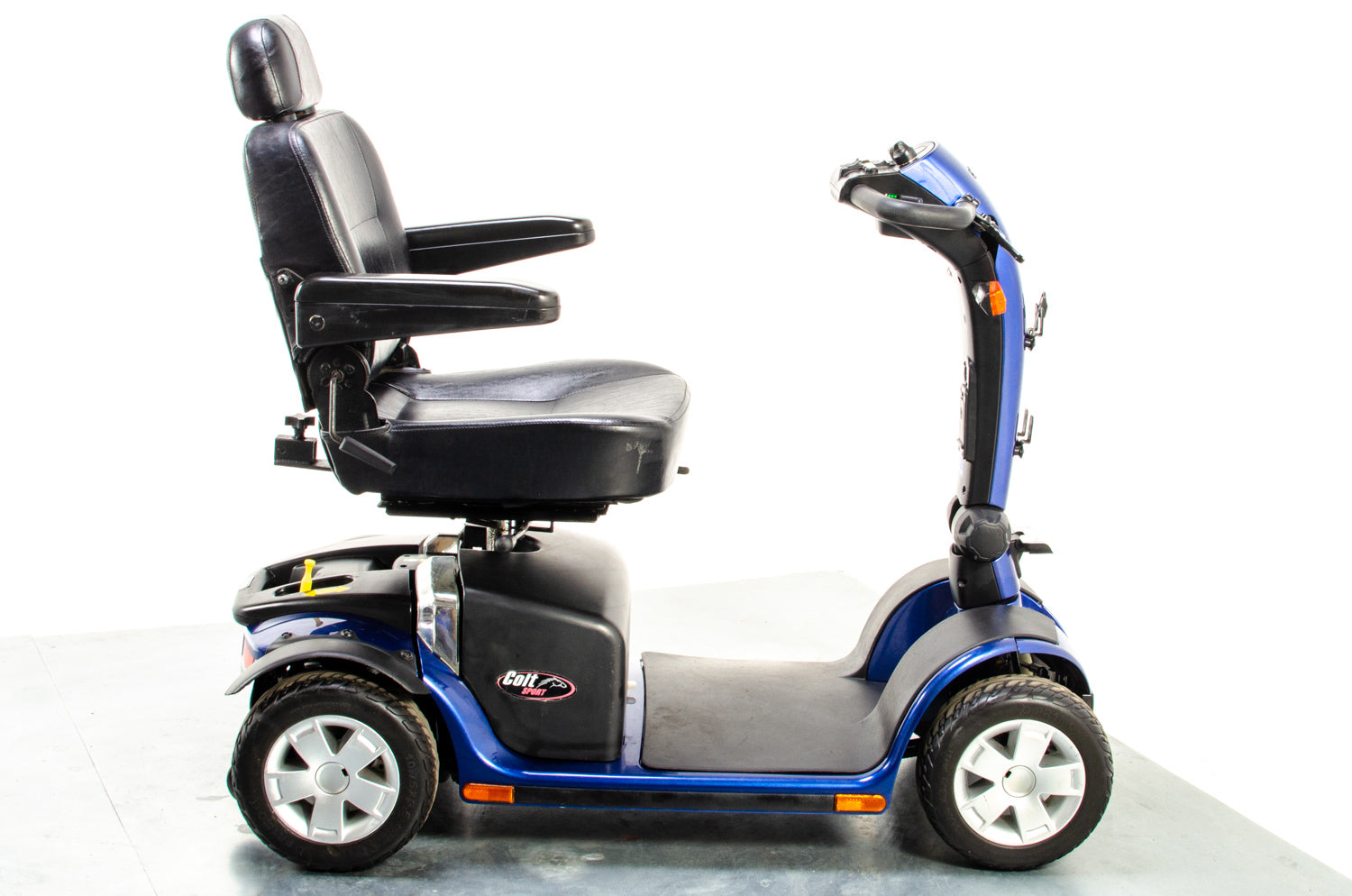 Pride Colt Sport Used Electric Mobility Scooter 8mph Transportable Suspension Road Pavement Blue