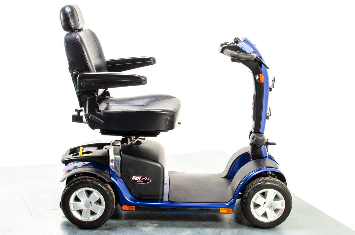 Pride Colt Sport Used Electric Mobility Scooter 8mph Transportable Suspension Road Pavement Blue