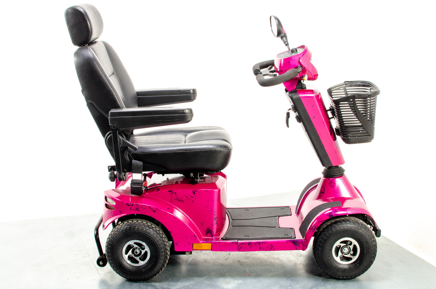 Sunrise Medical Sterling S425 Used Mobility Scooter 8mph Pink Midsize Pneumatic Pavement