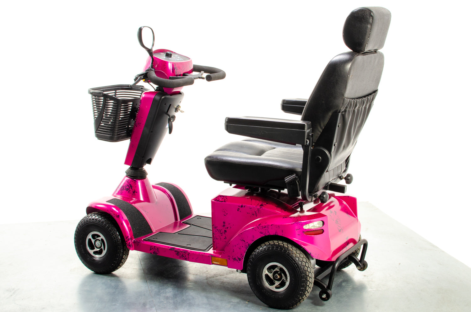 Sunrise Medical Sterling S425 Used Mobility Scooter 8mph Pink Midsize Pneumatic Pavement