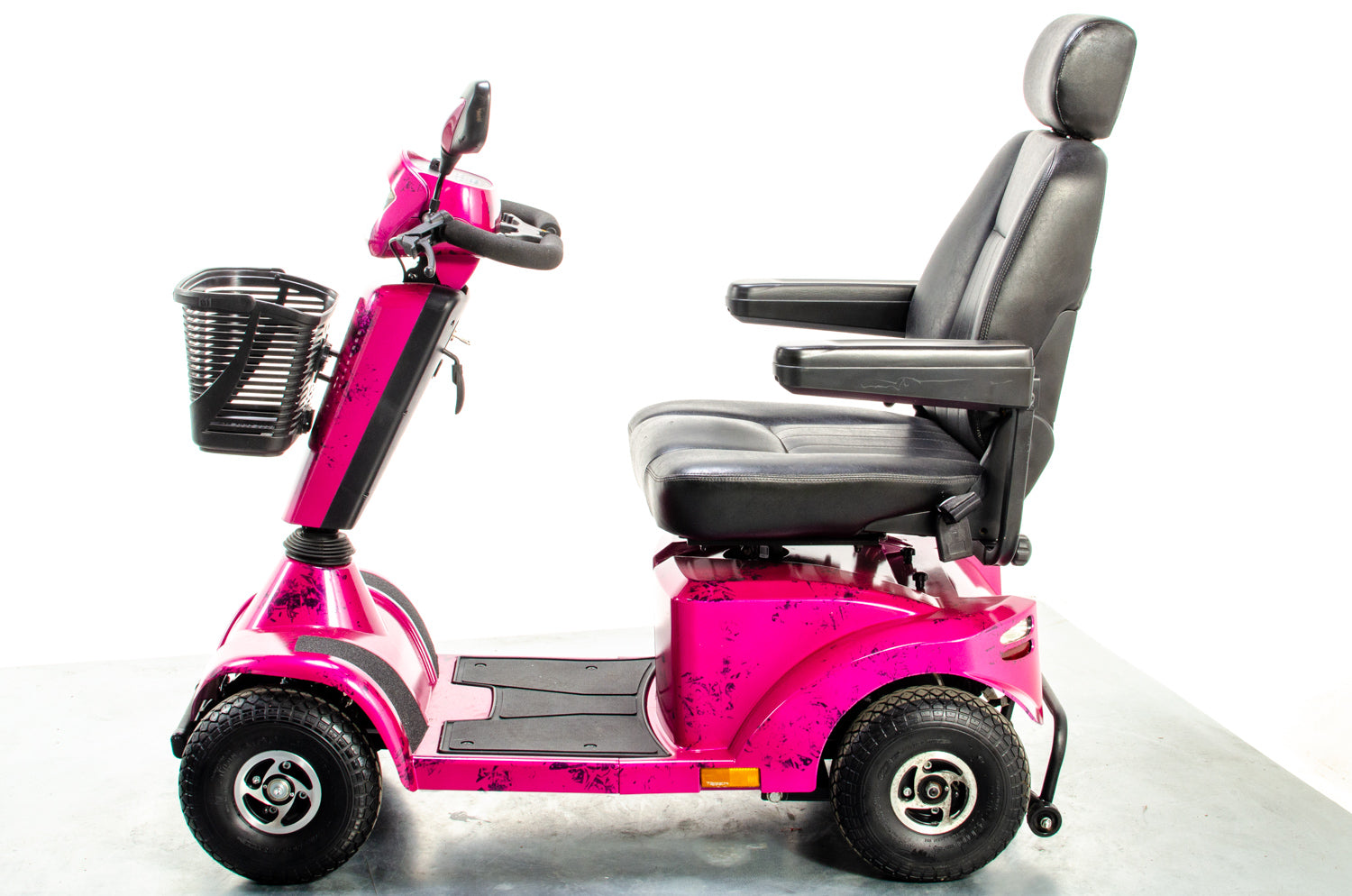 Sunrise Medical Sterling S425 Used Mobility Scooter 8mph Pink Midsize Pneumatic Pavement