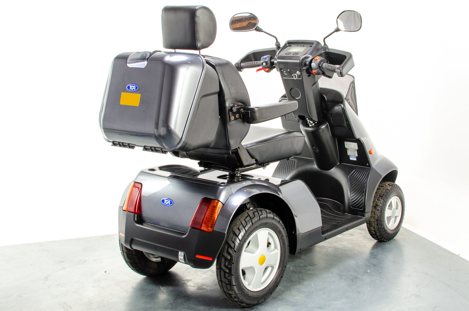 TGA Breeze S4 Used Mobility Scooter 8mph Large All-Terrain Road Legal Off-Road Grey