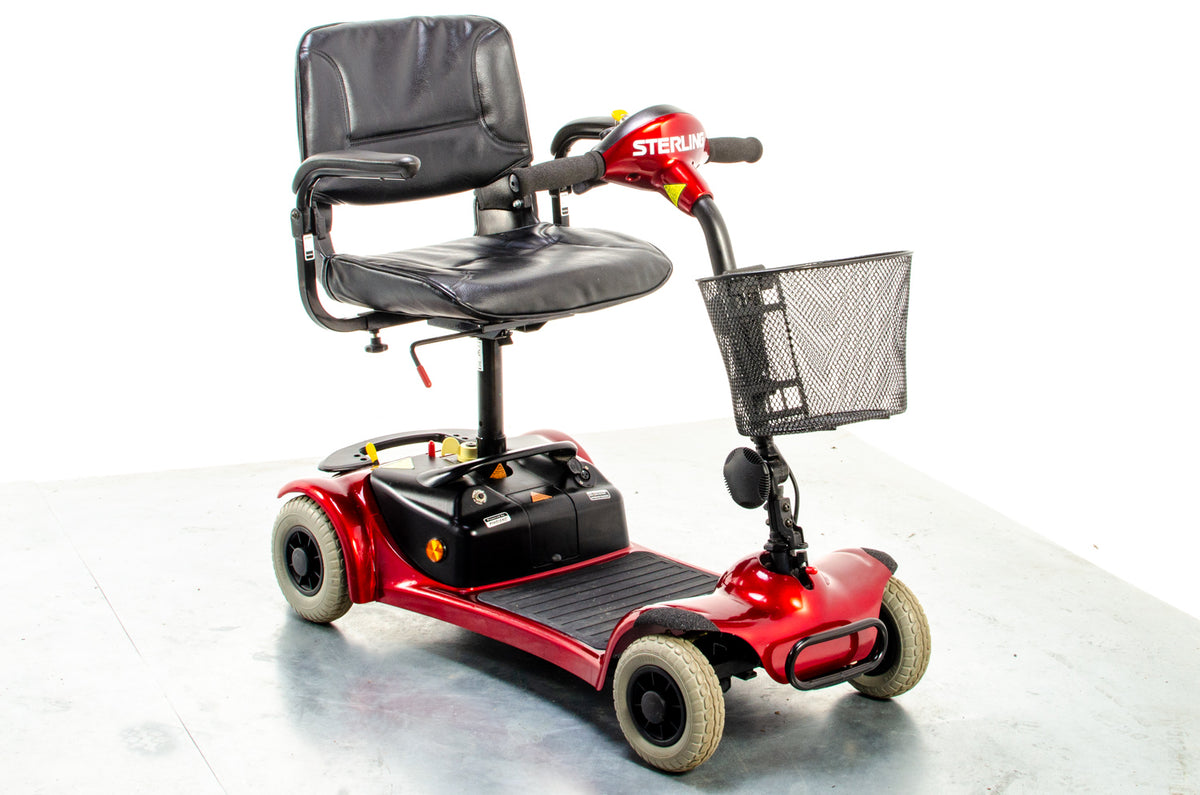 Sterling Little Gem Used Mobility Scooter Small Transportable Lightweight Sunrise Medical Travel