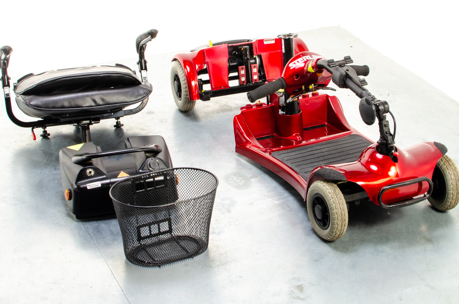 Sterling Little Gem Used Mobility Scooter Small Transportable Lightweight Sunrise Medical Travel Secondary image