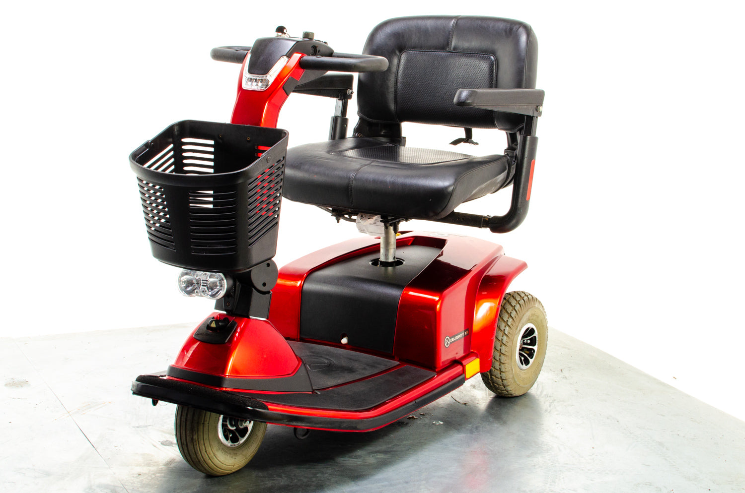 Pride Celebrity X4 Used 3 Wheel Mobility Scooter Trike Comfy Pneumatic Tyres Pavement