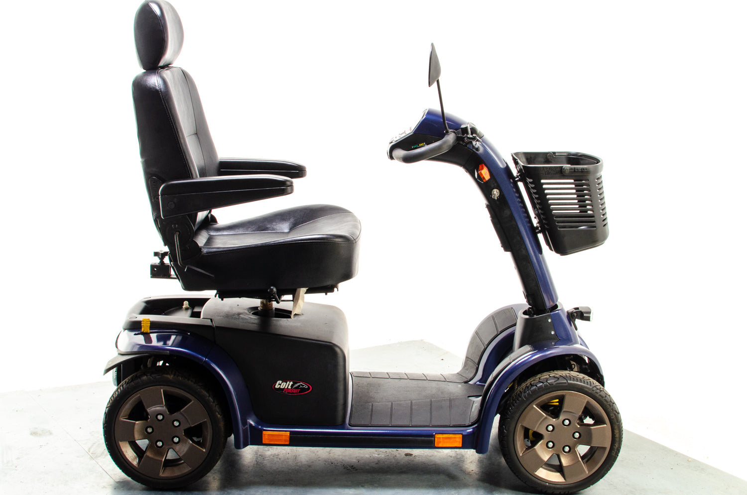 Pride Colt Pursuit Used Mobility Scooter 8mph All-Terrain Transportable Large Blue