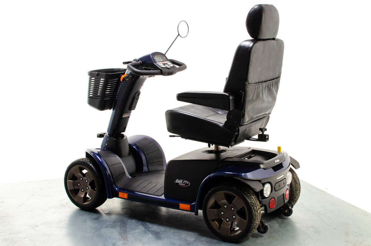 Pride Colt Pursuit Used Mobility Scooter 8mph All-Terrain Transportable Large Blue