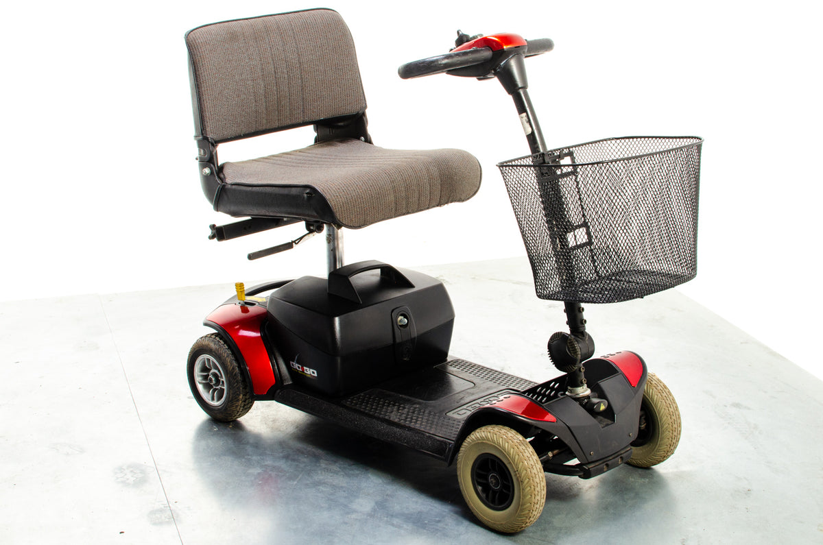 Pride Go-Go Elite Traveller Used Mobility Scooter Boot Transportable Lightweight Travel Red Main image