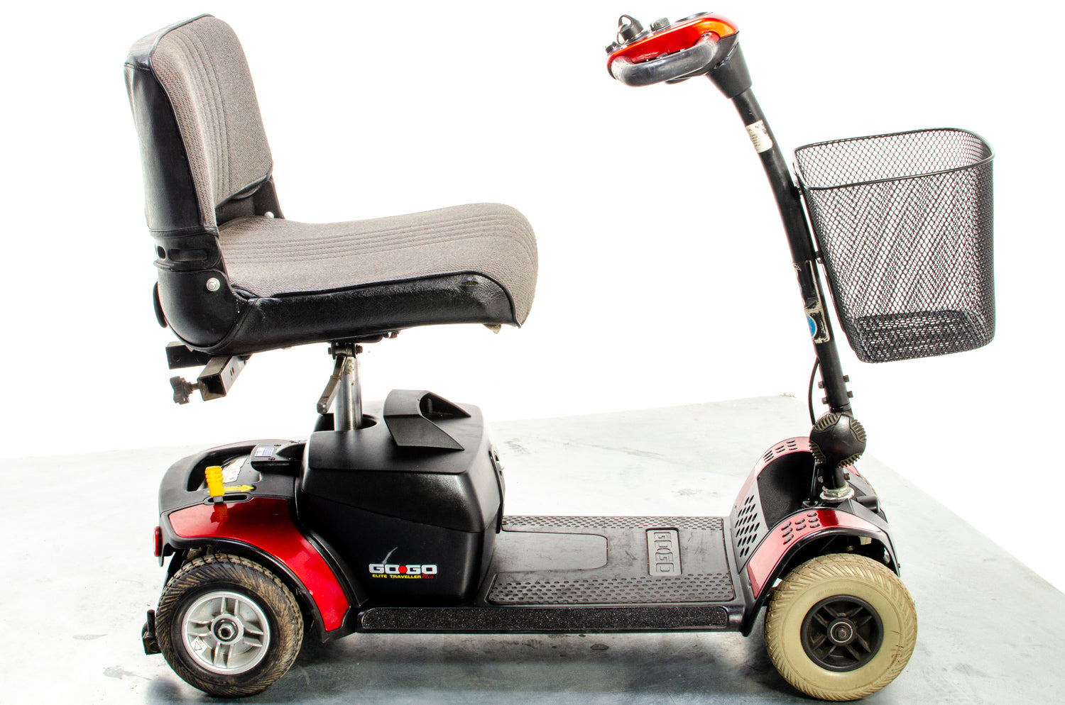 Pride Go-Go Elite Traveller Used Mobility Scooter Boot Transportable Lightweight Travel Red