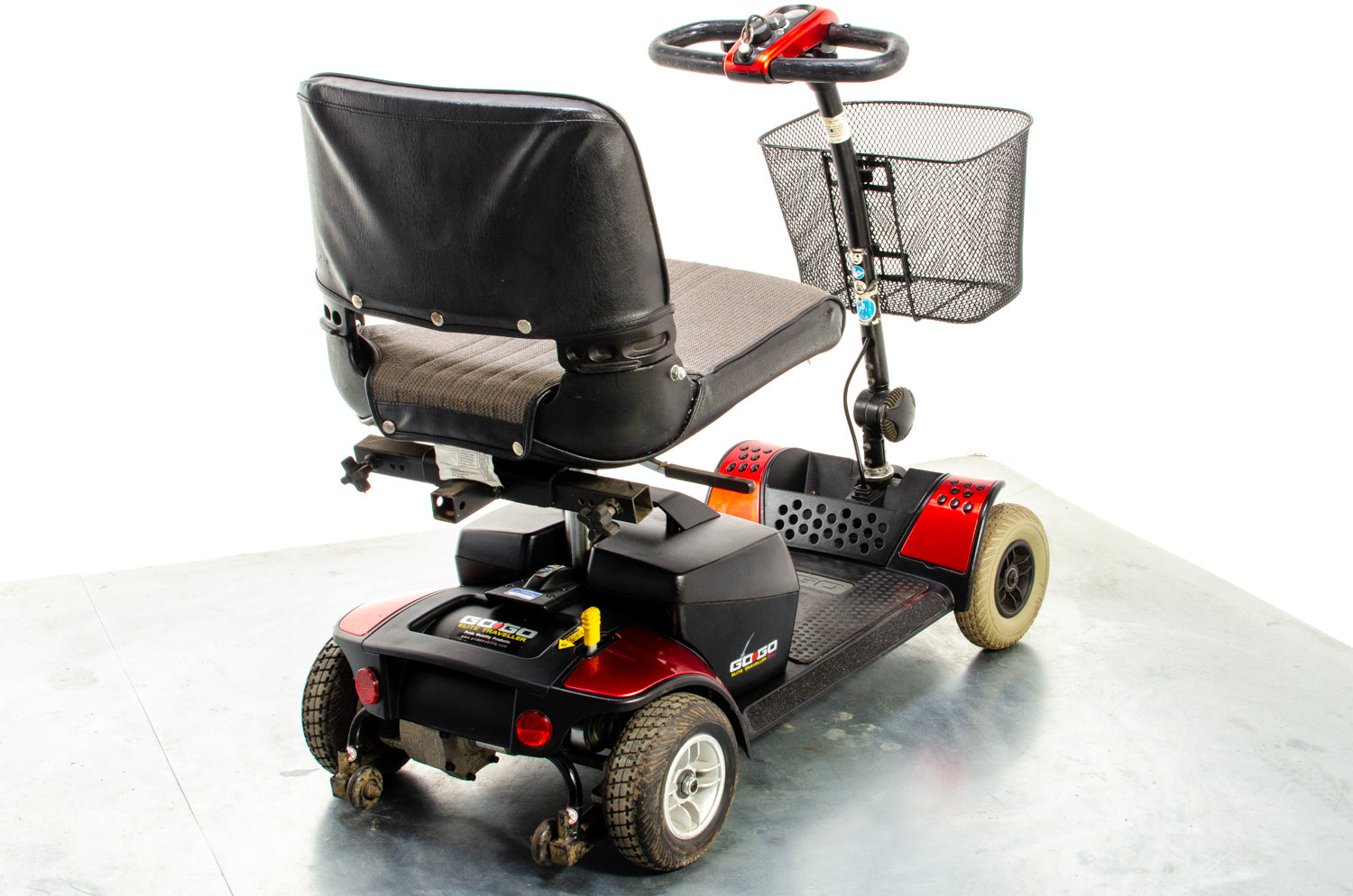 Pride Go-Go Elite Traveller Used Mobility Scooter Boot Transportable Lightweight Travel Red