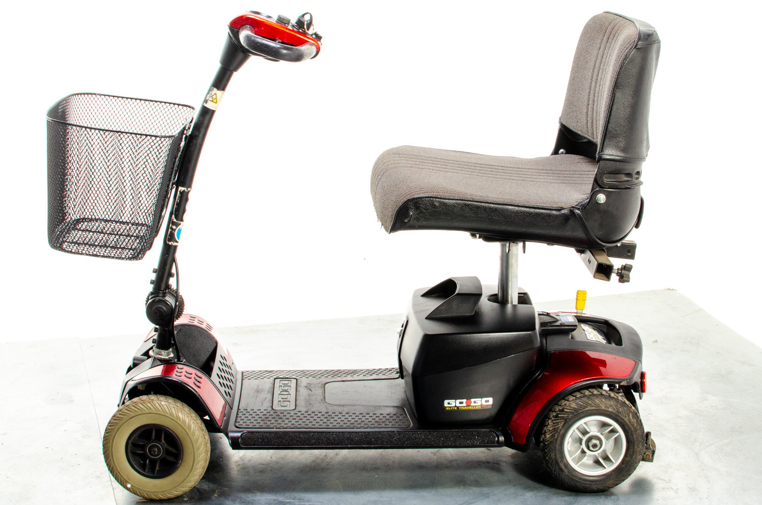 Pride Go-Go Elite Traveller Used Mobility Scooter Boot Transportable Lightweight Travel Red